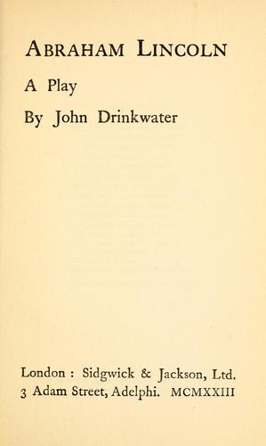Cover for Abraham Lincoln