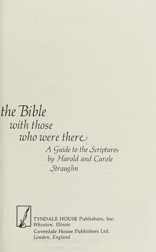 Cover for Through the Bible with those who were there