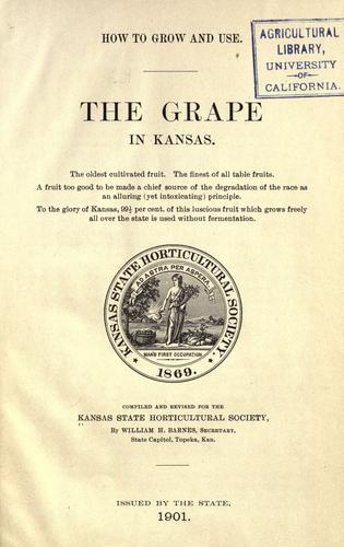 Cover for The grape in Kansas