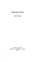 Cover for Tonkawa texts.