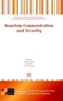 Cover for Quantum communication and security