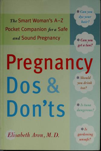Cover for Pregnancy dos and dont's
