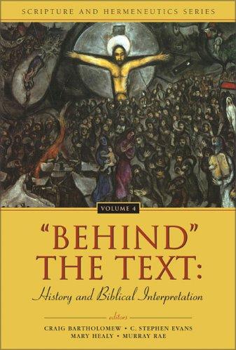 Cover for "Behind" the Text