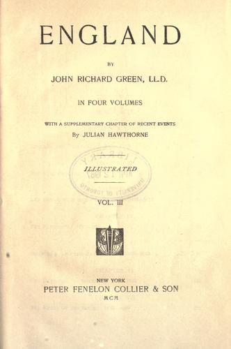 Cover for England