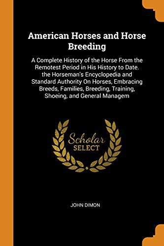 Cover for American Horses and Horse Breeding