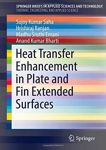Cover for Heat Transfer Enhancement in Plate and Fin Extended Surfaces