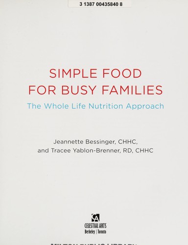 Cover for Simple food for busy families