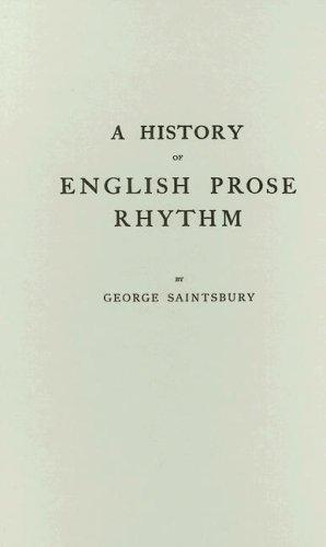 Cover for A history of English prose rhythm