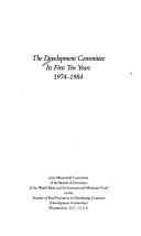 Cover for Development Committee