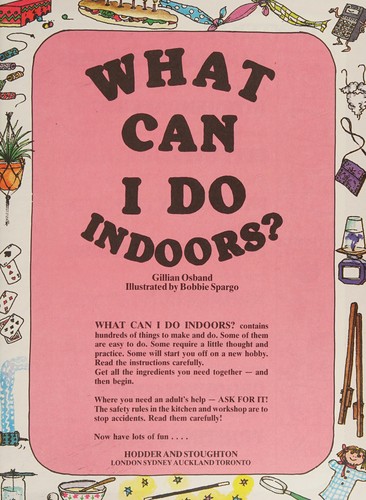 Cover for What Can I Do Indoors?