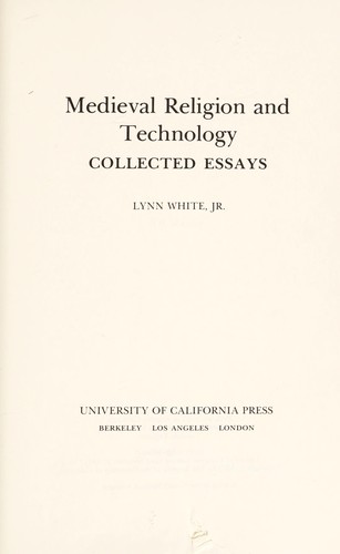 Cover for Medieval religion and technology