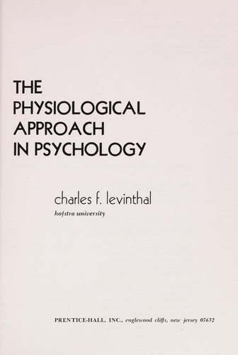 Cover for The physiological approach in psychology