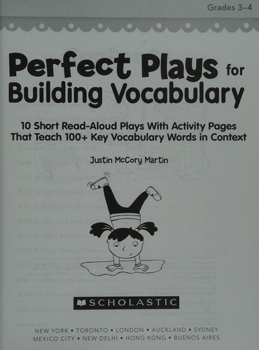 Cover for Perfect Plays for Building Vocabulary, Grades 3-4