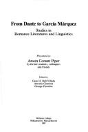 Cover for From Dante to García Márquez