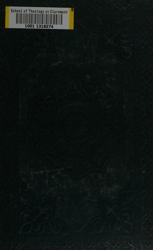 Cover for History of the planting and training of the Christian church by the apostles