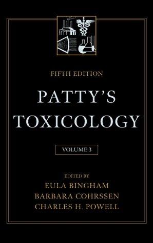Cover for Patty's Toxicology Volume 3