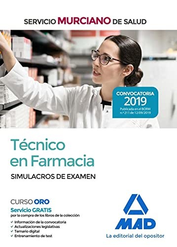 Cover for Técnico en Farmacia del Servicio Murciano de Salud. Simulacros de examen