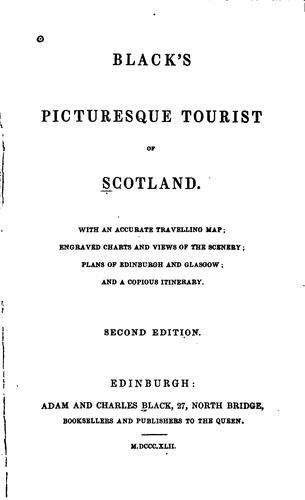 Cover for Black's picturesque tourist of Scotland.