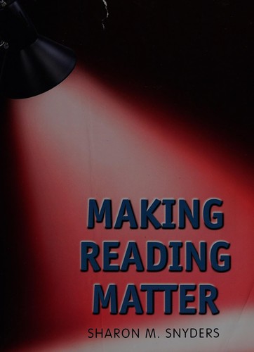 Cover for Making reading matter
