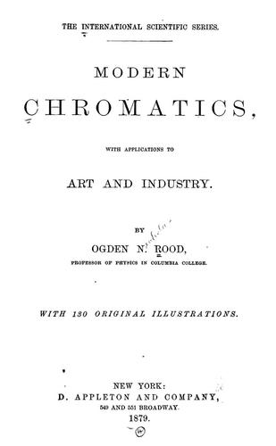 Cover for Modern chromatics
