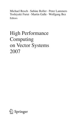 Cover for High performance computing on vector systems 2007