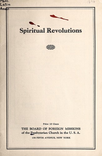 Cover for Spiritual revolutions