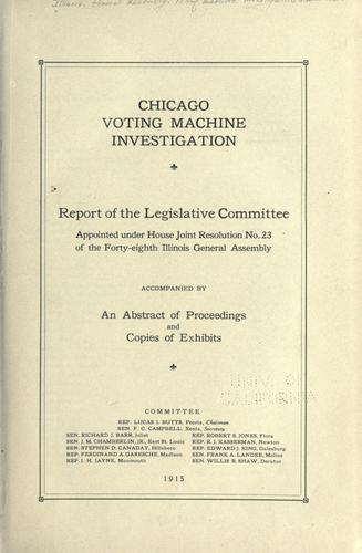 Cover for Chicago voting machine investigation.