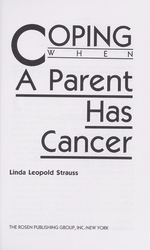 Cover for Coping when a parent has cancer