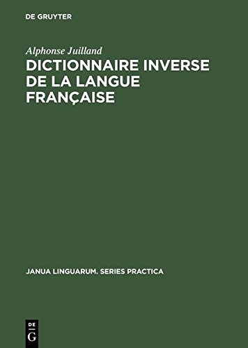 Cover for Dictionnaire Inverse de la Langue Française