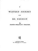 Cover for A western journey with Mr. Emerson.