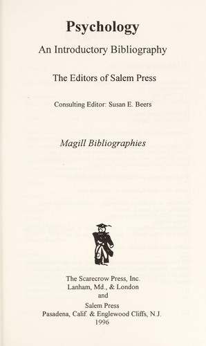 Cover for Psychology
