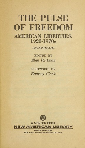 Cover for The pulse of freedom