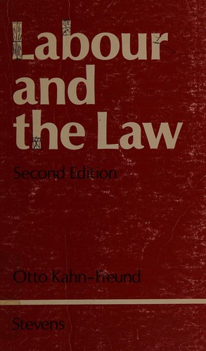 Cover for Labour and the law