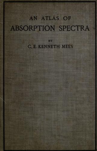 Cover for An atlas of absorption spectra