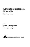 Cover for Language disorders in adults