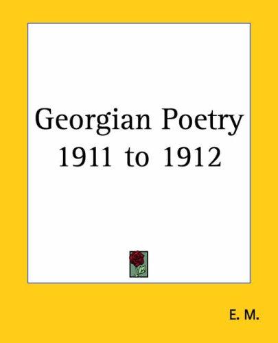 Cover for Georgian Poetry 1911 To 1912
