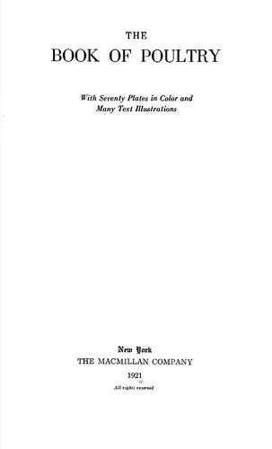 Cover for The book of poultry