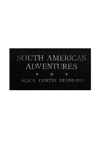 Cover for South American adventures