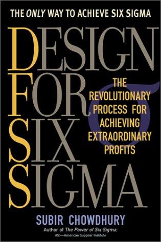 Cover for Design for Six Sigma