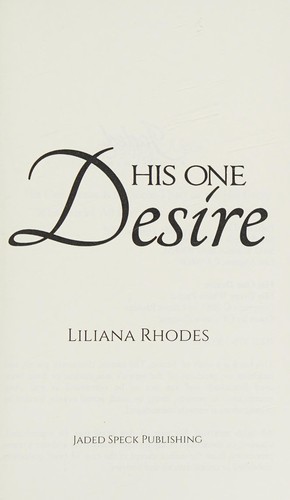 Cover for His one desire