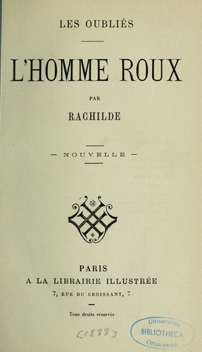Cover for L'homme roux