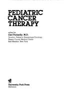 Cover for Pediatric cancer therapy