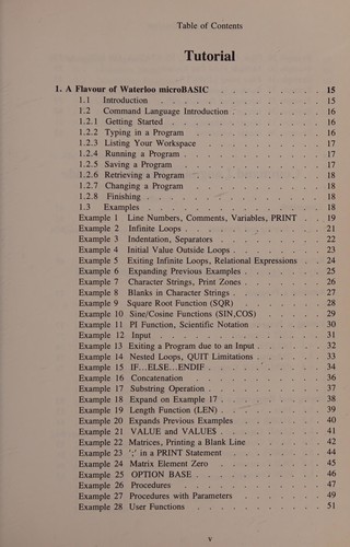 Cover for Waterloo microBASIC