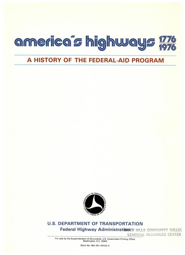 Cover for America's highways