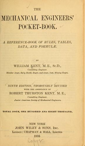 Cover for The mechanical engineer's pocket-book