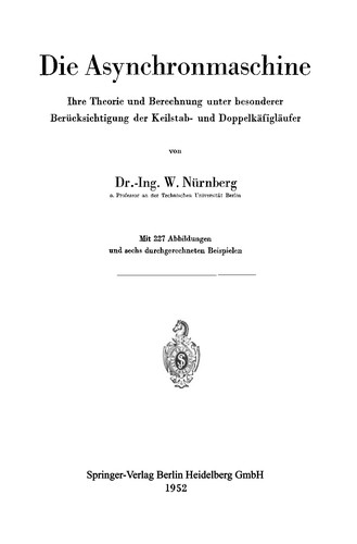 Cover for Die Asynchronmaschine