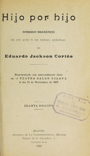 Cover for Hijo por hijo