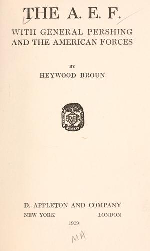Cover for The A.E.F.
