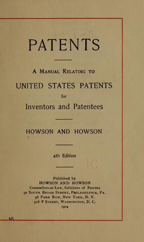 Cover for Patents