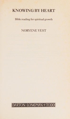 Cover for Knowing by Heart